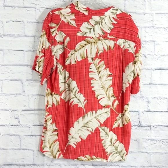Tropical Shirt Batik Bay Rayon Button Down Hawaiian Style Sz L - Picture 4 of 5